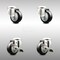 Service Caster 3 Inch 316SS Black Polyurethane Wheel Swivel Bolt Hole Caster Brakes SCC, 2PK SCC-SS316BH20S314-PPUB-BLK-2-TLB-2 - alternate 1
